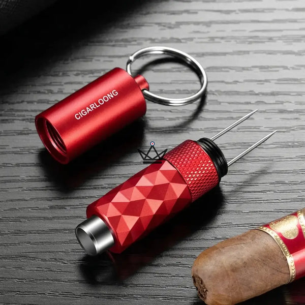 Diamond-faceted cigar punch keychain, 5 colors — FACETTE – 11/21