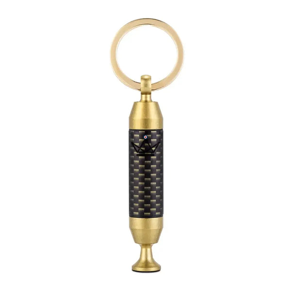 2-in-1 Gold-Tone Cigar Punch Keychain with Needle — SCEPTRE – 8/9