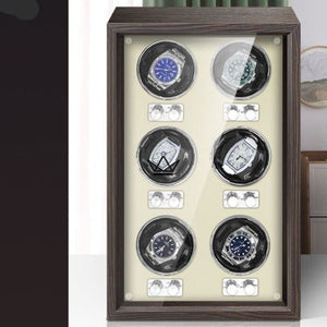 Remontoir Montre Automatique EBONY LUXE — Bois, 4 à 6 Montres, Rotors Indépendants - [] -  - Cadeau, Noël, Anniversaire, Original, Fête des pères, fête des mères - Atelier Atypique
