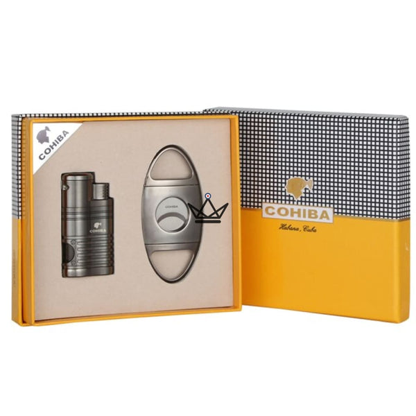 Pack Briquet et Coupe-Cigare COHIBA - REDFIRE 4 torches - Atelier Atypique