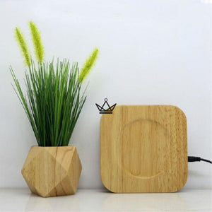 Plante en lévitation Bois - TIBET - ["maj-filtre"] - Pot de fleur - Cadeau, Noël, Anniversaire, Original, Fête des pères, fête des mères - Atelier Atypique