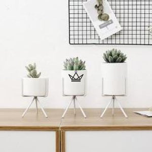 Ensemble de 3 vases en céramique - NORDIK - ["maj-filtre"] - Plante - Cadeau, Noël, Anniversaire, Original, Fête des pères, fête des mères - Atelier Atypique