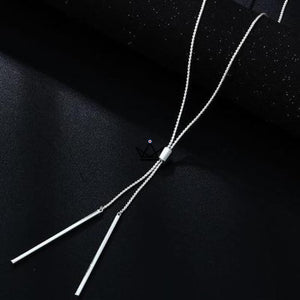 Collier - DOUBLE BAR - ["maj-filtre"] -  - Cadeau, Noël, Anniversaire, Original, Fête des pères, fête des mères - Atelier Atypique
